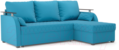 Диван угловой Mebel-Ars Токио (синий) - фото