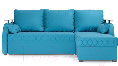 Диван угловой Mebel-Ars Токио (синий)