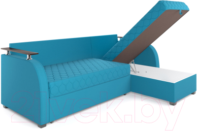 Диван угловой Mebel-Ars Токио (синий)