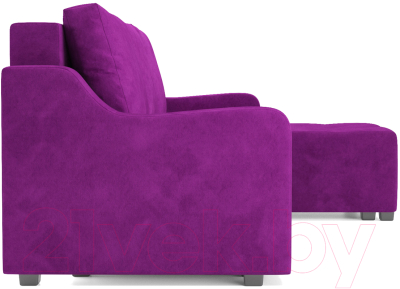 Диван угловой Mebel-Ars Берн (фиолетовый)