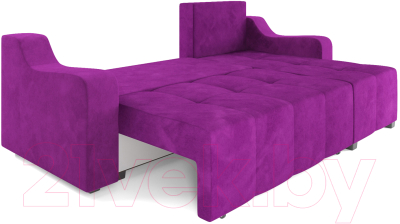 Диван угловой Mebel-Ars Берн (фиолетовый)