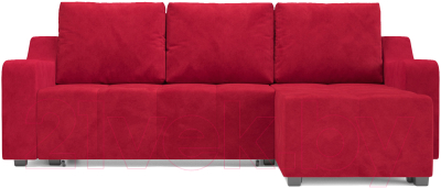Диван угловой Mebel-Ars Берн (кордрой красный)