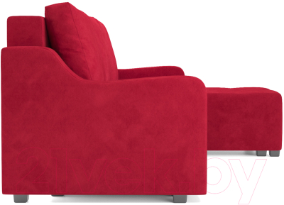 Диван угловой Mebel-Ars Берн (кордрой красный)