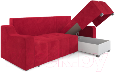 Диван угловой Mebel-Ars Берн (кордрой красный)