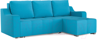 Диван угловой Mebel-Ars Берн (синий) - фото