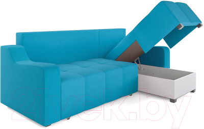 Диван угловой Mebel-Ars Берн (синий)
