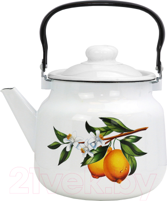 Чайник Эмаль Лимоны 01-2713/4М - фото