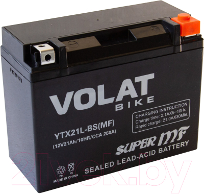 Мотоаккумулятор VOLAT YTX21L-BS MF R+ - фото