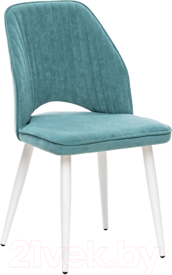 Стул Импэкс Leset Арман (белый/океан) - фото