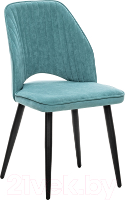 Стул Импэкс Leset Арман (черный/океан) - фото