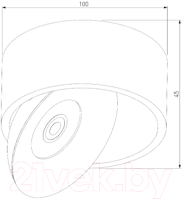 Точечный светильник Elektrostandard Glide 8W / 25100/LED (белый)