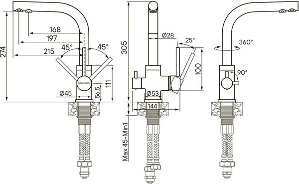 Смеситель Paulmark Essen Es213011-402