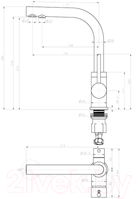Смеситель Paulmark Essen Es213011-GRCR