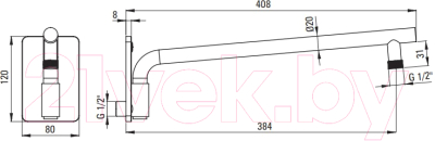 Душевая система со смесителем Deante Agava NAC 09NP