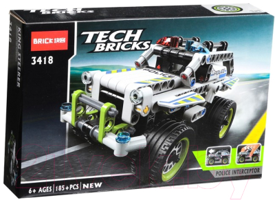 Конструктор инерционный Brick Полицейский джип / 2588807 - фото