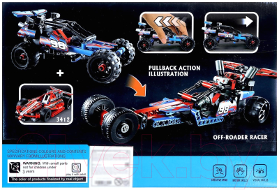 Конструктор инерционный Brick Багги / 2588801