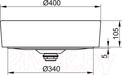 Умывальник Keuco Stageline 32880310400