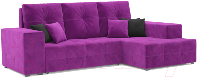 Диван угловой Mebel-Ars Монреаль правый (фиолетовый) - фото