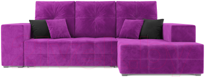 Диван угловой Mebel-Ars Монреаль правый (фиолетовый)
