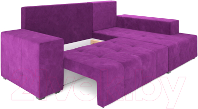 Диван угловой Mebel-Ars Монреаль правый (фиолетовый)