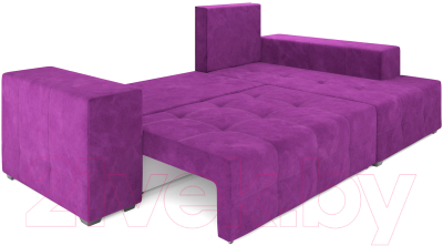 Диван угловой Mebel-Ars Монреаль правый (фиолетовый)