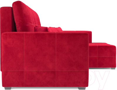 Диван угловой Mebel-Ars Монреаль правый (кордрой красный)