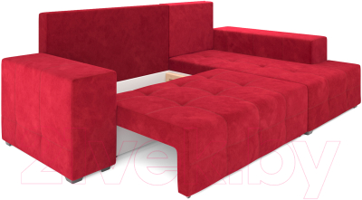 Диван угловой Mebel-Ars Монреаль правый (кордрой красный)