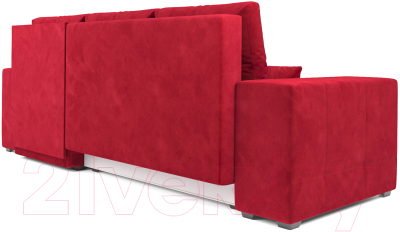 Диван угловой Mebel-Ars Монреаль правый (кордрой красный)