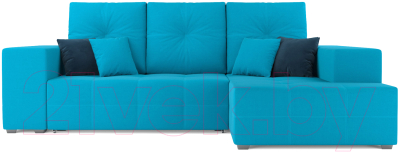 Диван угловой Mebel-Ars Монреаль правый (синий)