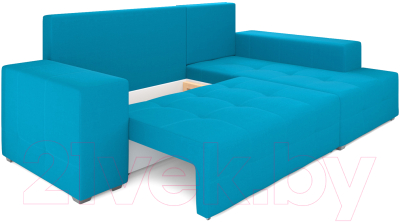 Диван угловой Mebel-Ars Монреаль правый (синий)