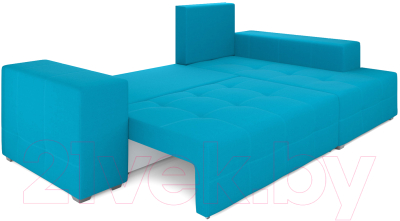 Диван угловой Mebel-Ars Монреаль правый (синий)