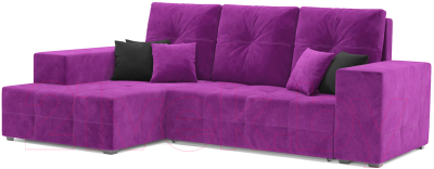 Диван угловой Mebel-Ars Монреаль левый (фиолетовый) - фото