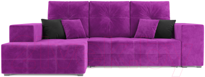 Диван угловой Mebel-Ars Монреаль левый (фиолетовый)