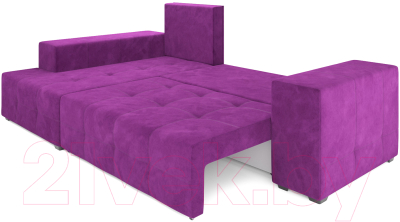 Диван угловой Mebel-Ars Монреаль левый (фиолетовый)