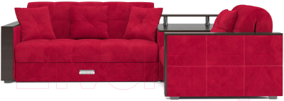 Диван угловой Mebel-Ars Прага (кордрой красный)