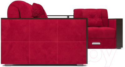 Диван угловой Mebel-Ars Прага (кордрой красный)