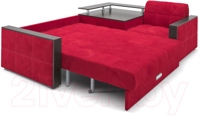 Диван угловой Mebel-Ars Прага (кордрой красный)