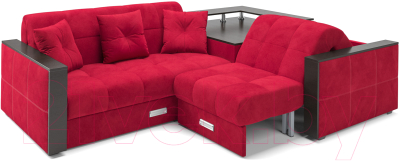 Диван угловой Mebel-Ars Прага (кордрой красный)