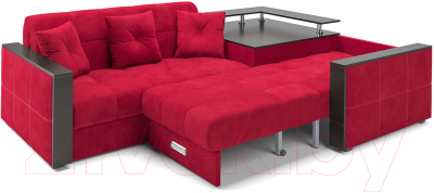 Диван угловой Mebel-Ars Прага (кордрой красный)