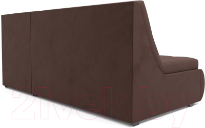 Диван угловой Mebel-Ars Дубай (велюр молочный шоколад НВ-178 13)