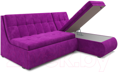 Диван угловой Mebel-Ars Дубай (фиолетовый)