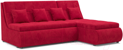 Диван угловой Mebel-Ars Дубай (кордрой красный) - фото