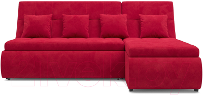 Диван угловой Mebel-Ars Дубай (кордрой красный)
