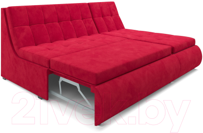 Диван угловой Mebel-Ars Дубай (кордрой красный)