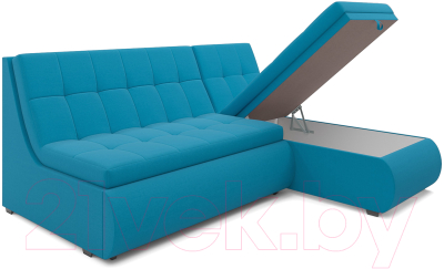Диван угловой Mebel-Ars Дубай (синий)