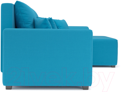Диван угловой Mebel-Ars Каскад правый (синий)
