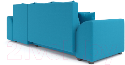 Диван угловой Mebel-Ars Каскад правый (синий)