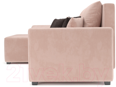 Диван угловой Mebel-Ars Каскад левый (кордрой бежевый)