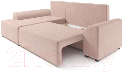 Диван угловой Mebel-Ars Каскад левый (кордрой бежевый)