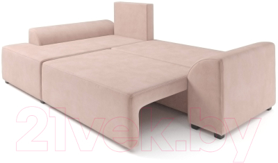 Диван угловой Mebel-Ars Каскад левый (кордрой бежевый)